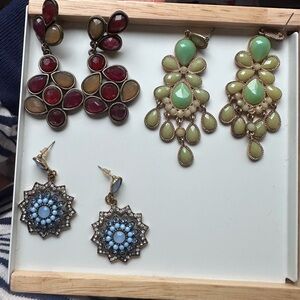 Elegant Statement Earrings Set